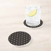 Grès Paillettes dorées sur dessous de verre en pierre n (Côté)