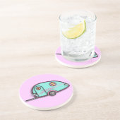 Grès Remorque à goudron de lacets Dessous de verre en g (Côté)