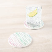 Grès Trio de dessous de verre en pierre pastel (Côté)