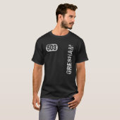 Gresham Oregon 503 Area Code  Retro T-shirt (Voorkant volledig)