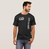 Gresham Oregon 971 Area Code Retro T-shirt (Voorkant volledig)