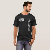 Gresham Oregon 971 Area Code  Retro T-shirt (Voorkant volledig)
