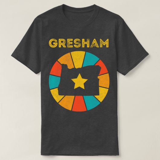 Gresham Oregon Verdrietig Souvenir T-shirt (Design voorkant)