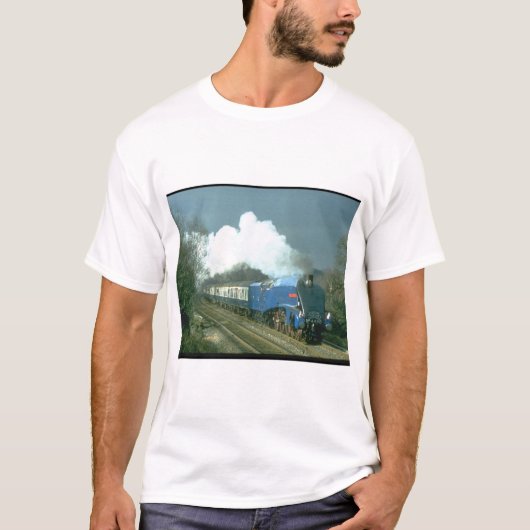 Gresley A4 Sir Nigel Gresley works_Steam Trains T-shirt (Voorkant)
