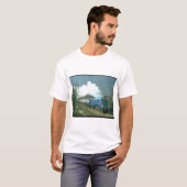 Gresley A4 Sir Nigel Gresley works_Steam Trains T-shirt (Voorkant volledig)