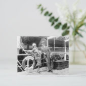 Greta Garbo en Mauritz Stiller 1925 Briefkaart (Staand voorkant)