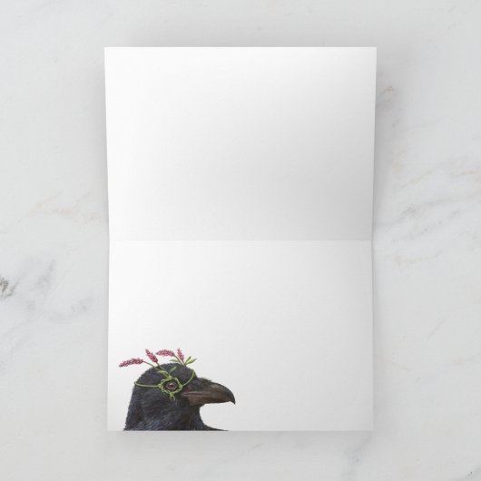 "Greta" la carte corbeau (Intérieur)