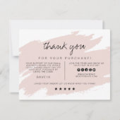 GRETCHEN | Blush Smudge Small Business Hartelijk d Kaart (Voorkant)