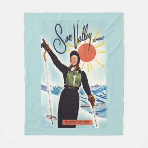 Gretchen Fraser Advertisement Poster Fleece Deken