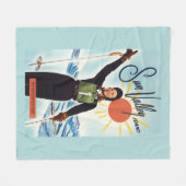 Gretchen Fraser Advertisement Poster Fleece Deken (Voorkant (Horizontaal))