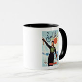 Gretchen Fraser Advertisement Poster Mok (Voorkant rechts)