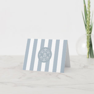 Grève d'aviron bleu français avec monogramme