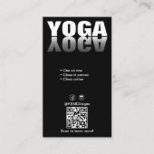 Grève un pose Carte de visite enseignant de Yoga t (Devant)