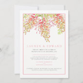 Grevillea botanical waterverf bruiloft foto van ko kaart (Voorkant)