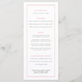 Grevillea waterverf bloemenbruiloft menu (Achterkant)