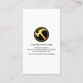 Grey Abstract Home Landscape Motif Builder Visitekaartje (Achterkant)