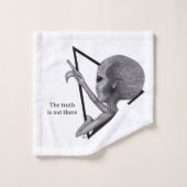Grey Alien, de waarheid is er Bad Handdoek (Wasdoekje)