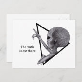 Grey Alien, de waarheid is er Briefkaart (Voorkant / Achterkant)