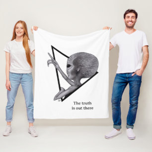 Grey Alien, de waarheid is er Fleece Deken