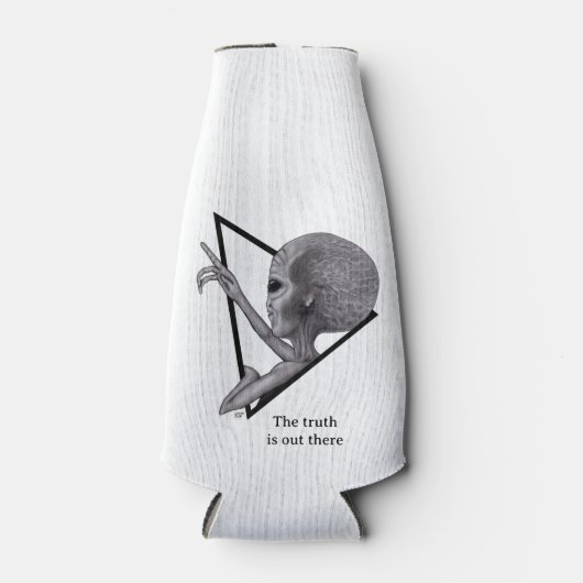 Grey Alien, de waarheid is er Flesjeskoeler (Voorkant)