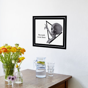 Grey Alien, de waarheid is er Folie Afdrukken