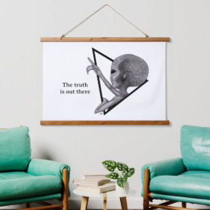 Grey Alien, de waarheid is er Hangend Wandkleed