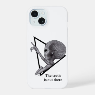 Grey Alien, de waarheid is er iPhone 15 Hoesje
