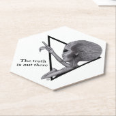 Grey Alien, de waarheid is er Kartonnen Onderzetters (Schuin)