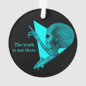 Grey Alien, de waarheid is er Ornament (achterkant)