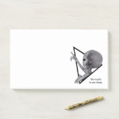 Grey Alien, de waarheid is er Post-it® Notes (Op bureau)