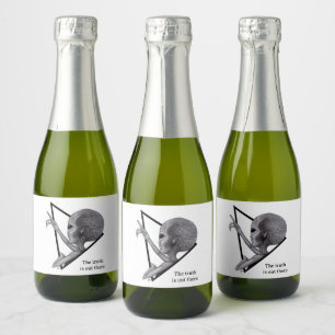 Grey Alien, de waarheid is er Sparkling Wijnetiket