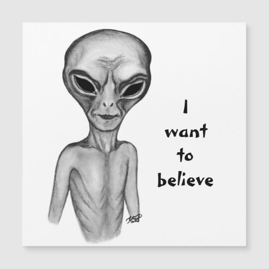 Grey Alien, ik wil geloven (Voorkant)