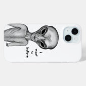 Grey Alien, ik wil geloven Case-Mate iPhone Case (Achterkant (horizontaal))