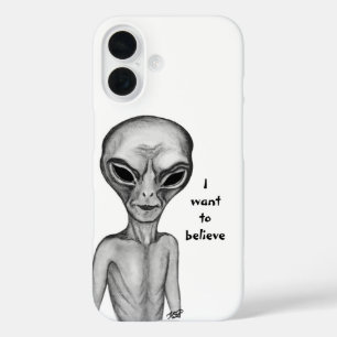 Grey Alien, ik wil geloven iPhone 16 Hoesje