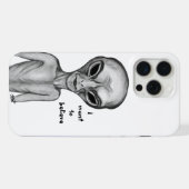 Grey Alien, ik wil geloven iPhone Hoesje (Achterkant horizontaal)