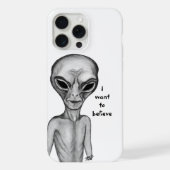 Grey Alien, ik wil geloven iPhone Hoesje (Achterkant)