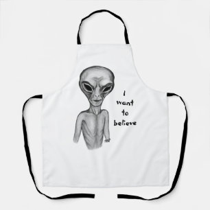 Grey Alien, ik wil geloven Schort