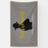 Grey and Black State Trooper Retirement Banner (Verticaal)