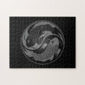 Grey and Black Yin Yang Koi Fish Legpuzzel (Horizontaal)