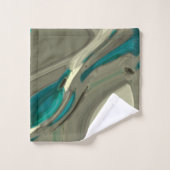 Grey and Blue Abstract (Gant de toilette)