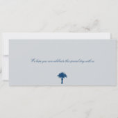 Grey and Blue Mexico Boarding Pass Save the Date (Achterkant)