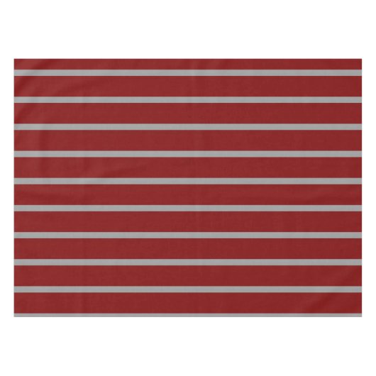 Grey and Burgundy Pattern Tafelkleed (Voorkant (Horizontaal))