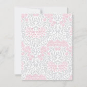 Grey and Pink Floral Damask Pattern (Achterkant)