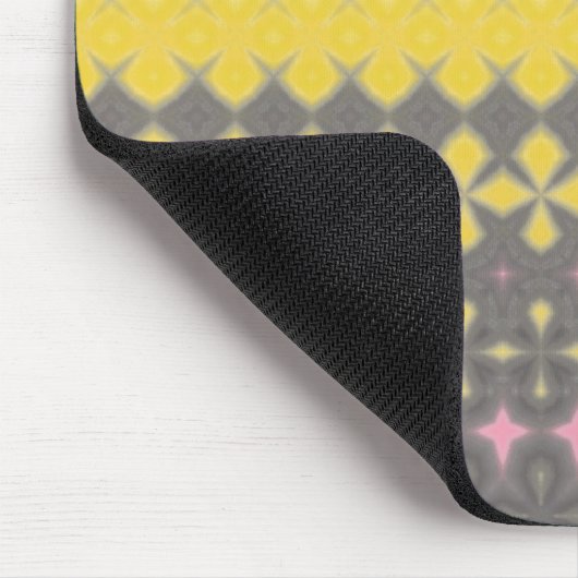 Grey and Yellow Stylish Mouse pad Muismat (Hoek)