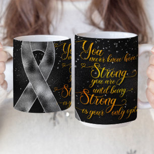 Grey Awareness Ribbon Mok Design