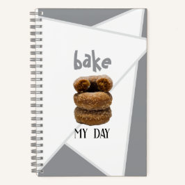 Grey Bake My Day Spiral Notitieboek