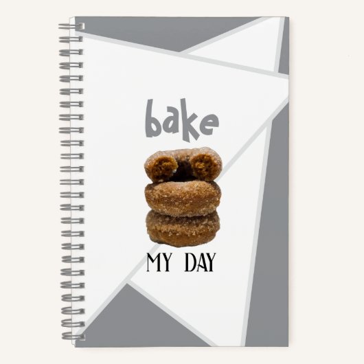 Grey Bake My Day Spiral Notitieboek (Voorkant)