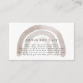 Grey Beige Rainbow Waterverf Boek Verzoek Informatiekaartje (Voorkant)