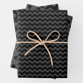 Grey & Black Multi-Pattern Wrapping Paper Sheets