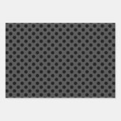 Grey & Black Multi-Pattern Wrapping Paper Sheets (Voorkant 2)